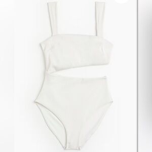 H&M Padded-cup High-leg Swimsuit (one piece, cut out)
